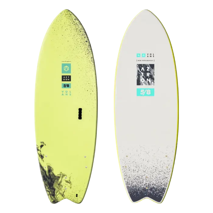 Tabla de Surf Aztron Volans Soft-Top 5'8" Verde Lima/Blanco AH-701