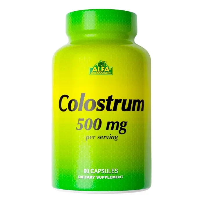 Suplemento Nutricional Alfa Vitamins Colostrum 500mg 60 Capsulas 117-A