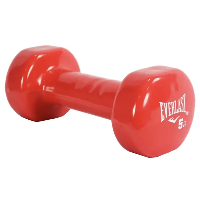 Mancuerna Everlast Revestidas en Vinyl 5 LB EVDD05