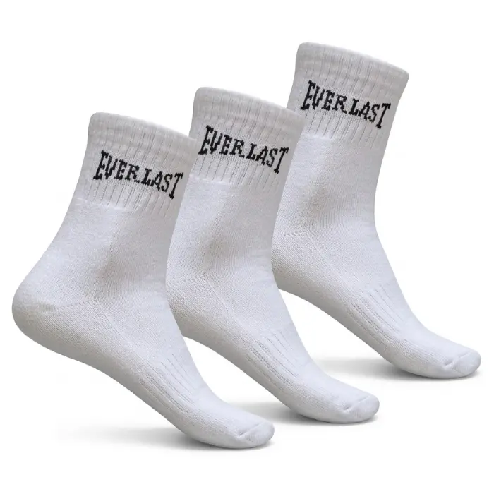 Media Everlast 10 13 Tobilleras Blancas Set EVPM05-WT