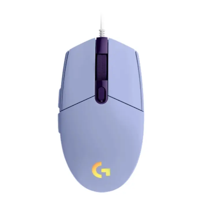 Mouse Logitech G203 LightSync Alámbrico USB-A 8.000DPI Lila 910-005851
