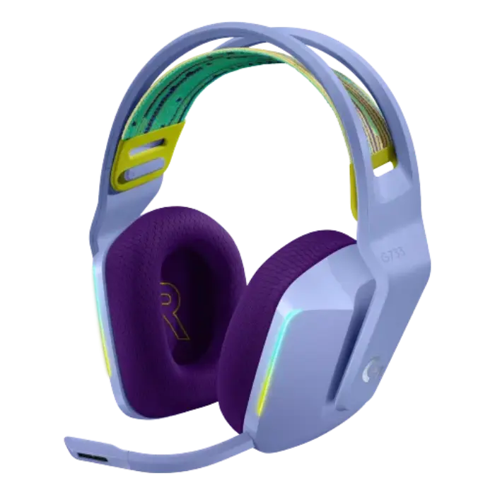 Headset Logitech G733 LightSpeed Inalámbrico USB RGB Lila 981-000889