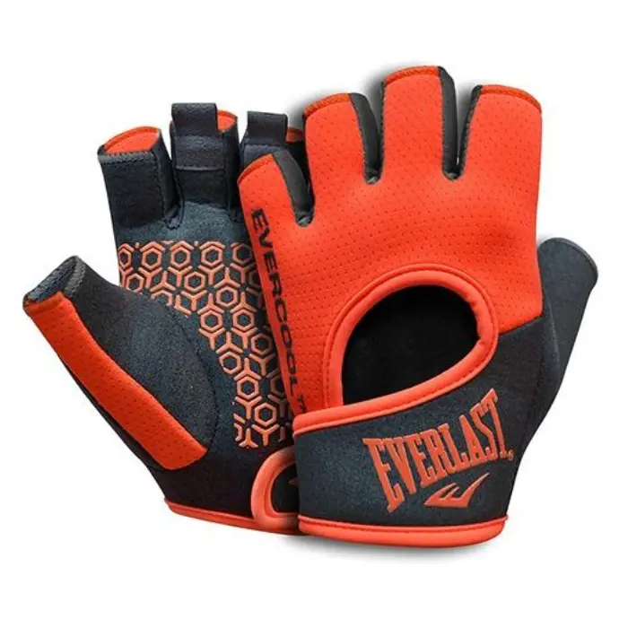 Guante de Pesas Everlast Heather Naranja con Negro Talla M EVWG7F001-M