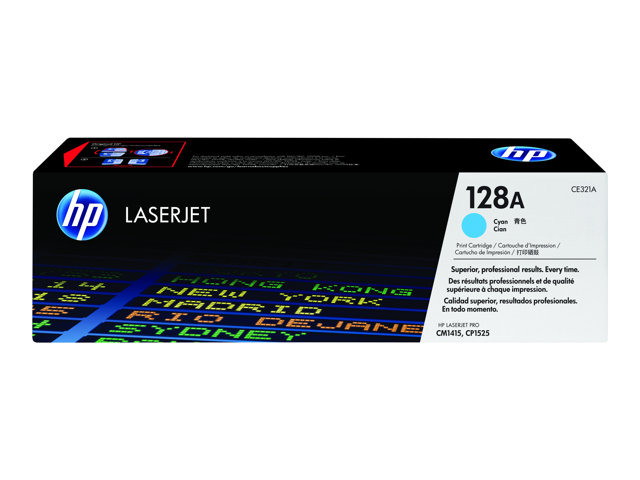Cartucho de Tóner Cian HP LaserJet 128A CE321A