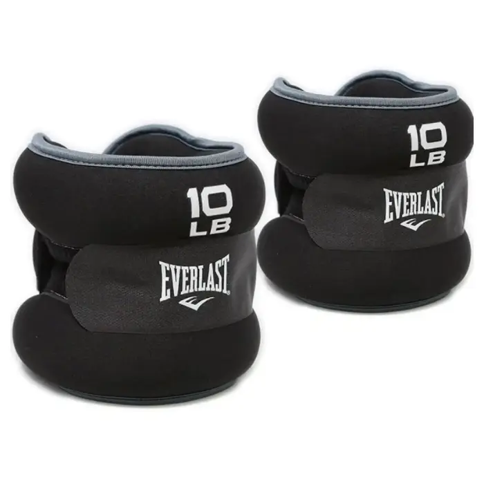 Pesas Tobilleras Everlast 20LB Negras EVWW0W020