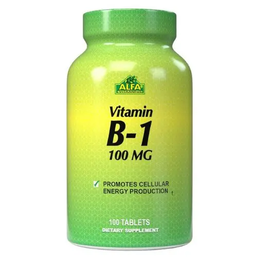Suplemento Nutricional Alfa Vitamins Vitamin B-1 100mg 100 Tabletas 17-A