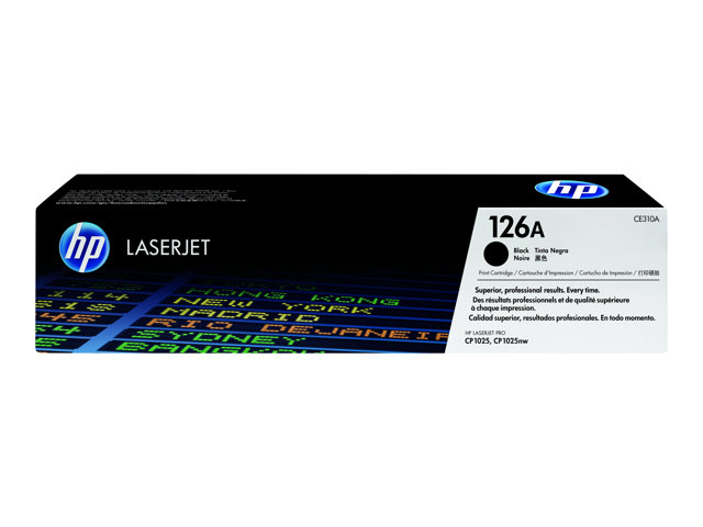 Cartucho de Tóner Negro HP LaserJet 126A CE310A