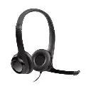 Headset Logitech Stereo H390 Alámbrico Negro 981-000014