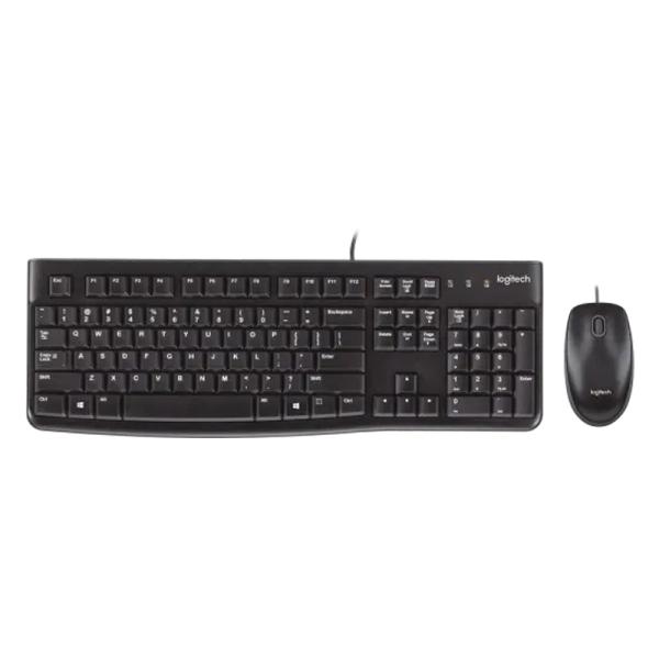 Combo Teclado y Mouse Alambrico Logitech MK120 Español Negro 920-004428