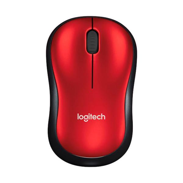 Mouse Inalambrico Logitech M185 Rojo 910-003635