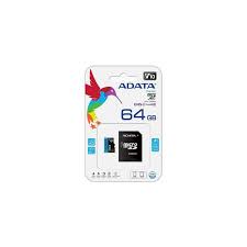Memoria Micro SD Adata 64GB Clase 10 AUSDX64GUICL10A1-RA1