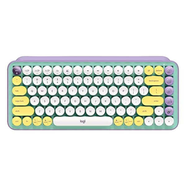 Teclado Inalambrico Logitech Pop Keys With Emoji Keys Verde 920-010714