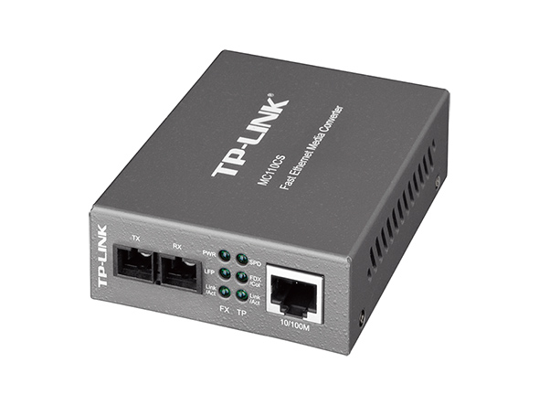 Adaptador TP Link Convertidor 10/100 MBPS Modo Individual MC110CS UN