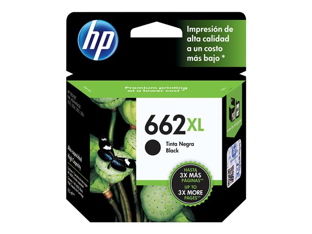 Cartucho de Tinta Negro HP 662XL CZ105AL