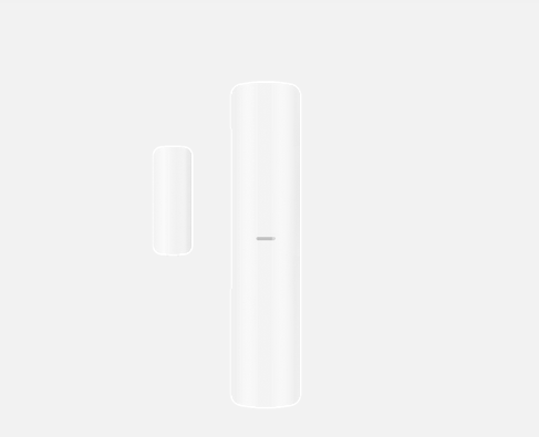 DETECTOR MAGNETICO INALAMBRICO HIKVISION 1 reed switch;2 inputs;CR123A;433MHz DS-PDMC-EG2-WB