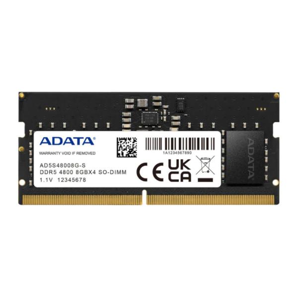 Memoria Ram Adata Laptop DDR5 8GB 4800MHZ SoDimm AD5S48008G-S