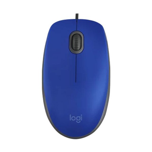 Mouse Alámbrico Logitech M110 USB Azul 910-006662