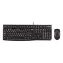 Kit Teclado y Mouse Logitech MK120 Alámbricos USB-A Negros 920-004428