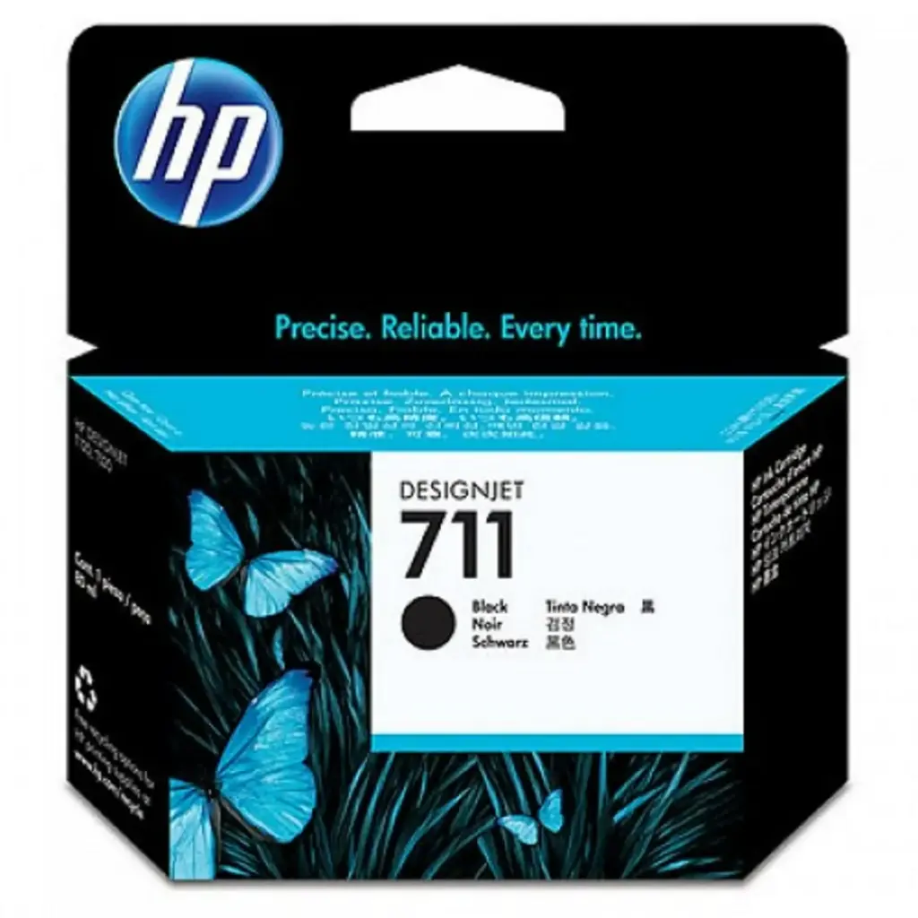 Cartucho de Tinta Negro HP 711 CZ129A