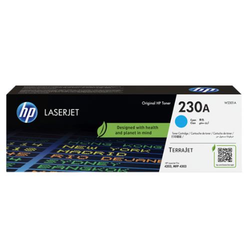 Cartucho de Toner HP Cyan 230A 1800pgs W2301A