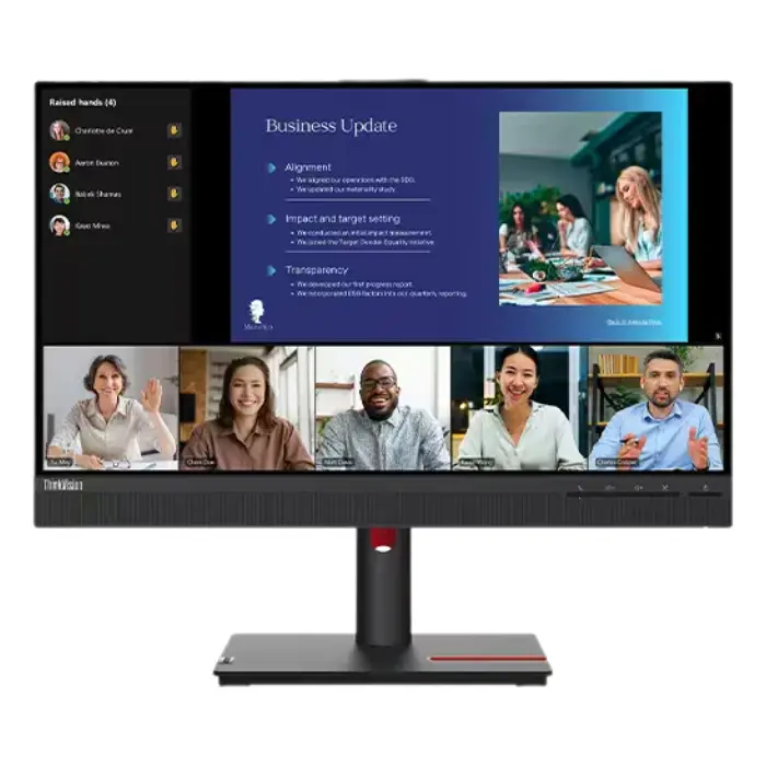 Monitor Lenovo ThinkVision T24v-30 23.8" FHD IPS Webcam 75Hz 4ms 63D8MAR3US