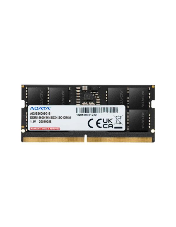 Memoria Ram Laptop Adata DDR5 8GB 5600MHZ SoDimm CL46 AD5S56008G-S