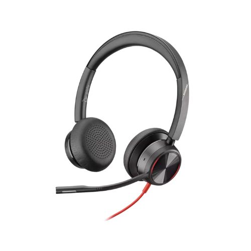 Headset Poly Blackwire 8225 Alámbrico Negro 8X223AA
