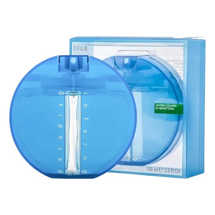 Colonia Benetton Inferno Paradiso Blue 100ml Hombre