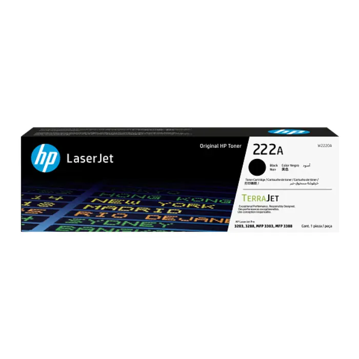 Cartucho de Tóner Negro HP LaserJet 222A W2220A