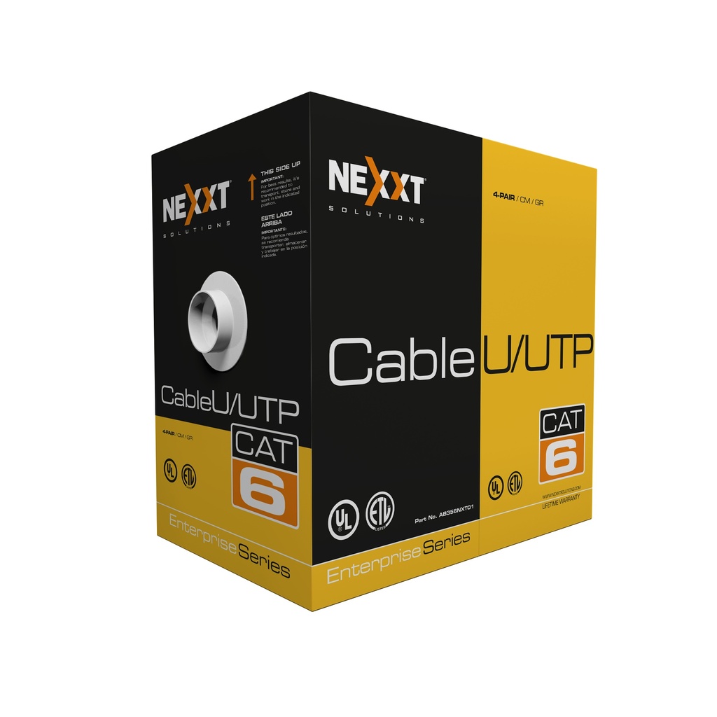 Cable UTP Nexxt Cat6 4 Pares Gris 305M 798302030060