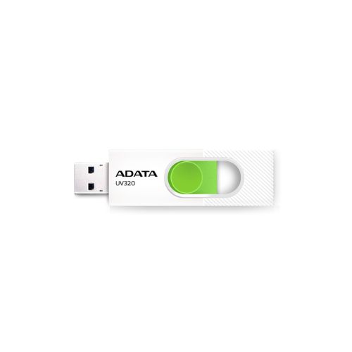Memoria USB Adata UV320 32GB Blanco con Verde AUV320-32G-RWHGN