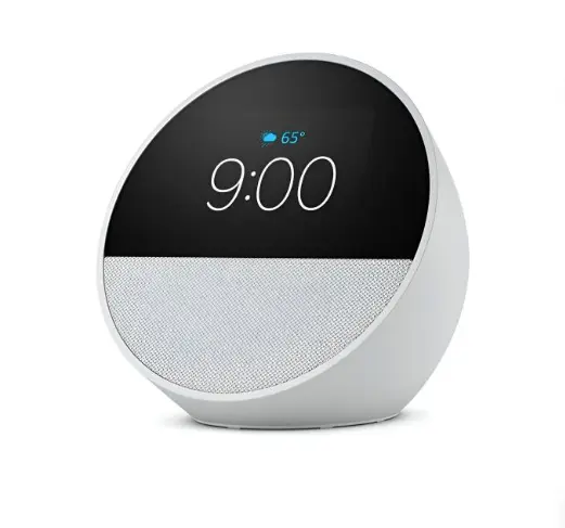 Parlante Amazon Echo Spot 2024 con Alexa Reloj con Alarma Blanco B0BFCBKXWLW