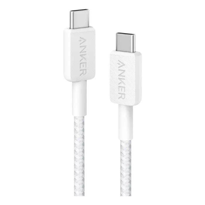 Cable Anker 322 60W USB-C a USB-C 1.8 mts Blanco