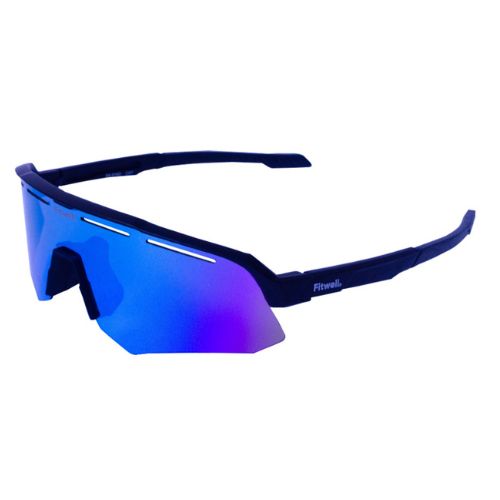 Lentes de Sol Deportivos Fitwell 916 Negro/Azul SS916C02