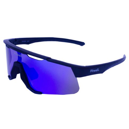 Lentes de Sol Deportivos Fitwell 933 Negro/Azul SS933C02