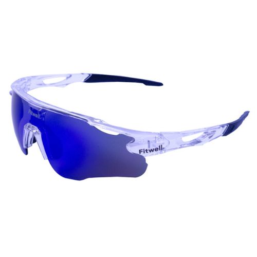 Lentes de Sol Deportivos Fitwell 956 Transparente/Azul SS956C03