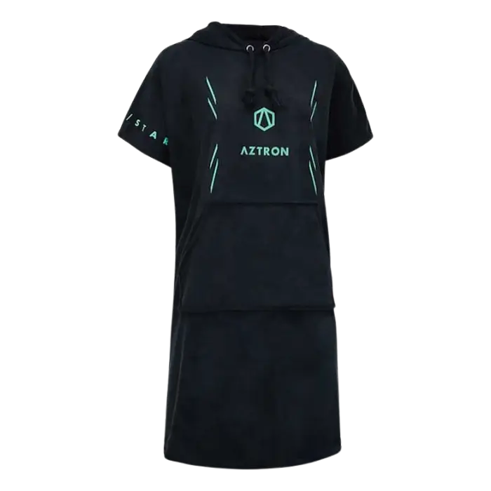 Poncho Aztron Starway Dry Fit Microfibra Ajustable M ‎Negro AA-P100-M