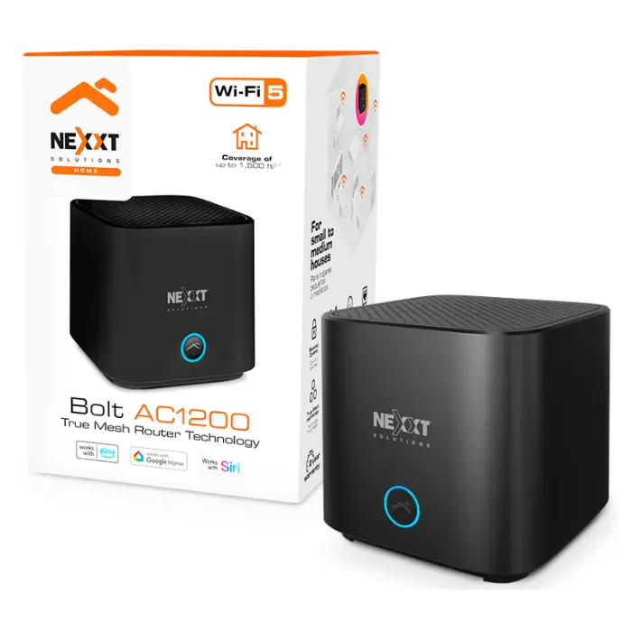 Router Inalámbrico Nexxt Solutions Home Alto Rendimiento Negro NCM-C1200