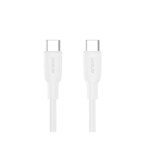 Cable Argom DuraFlex USB-C a USB-C Blanco ARG-CB-0070WT