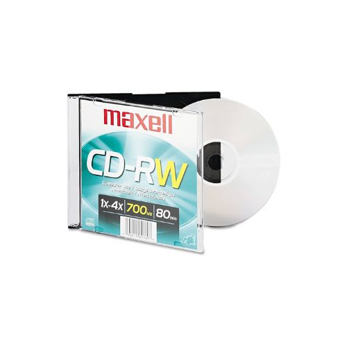 CD-RW Maxell 700MB Slim Case 80 Minutes DVD 630010