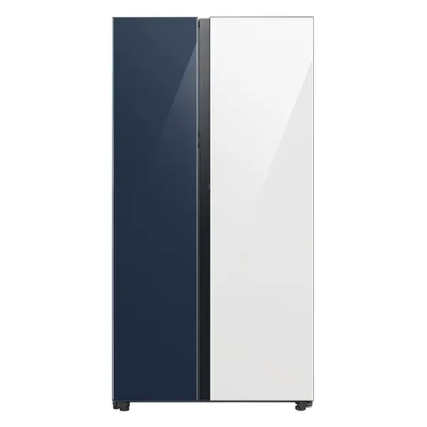 Refrigeradora Samsung Bespoke Side by Side 23p³/640L 2 Puertas Azul/Blanco RS23CB760A7NAP