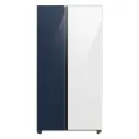 Refrigeradora Samsung Bespoke Side by Side 23p³/640L 2 Puertas Azul/Blanco RS23CB760A7NAP
