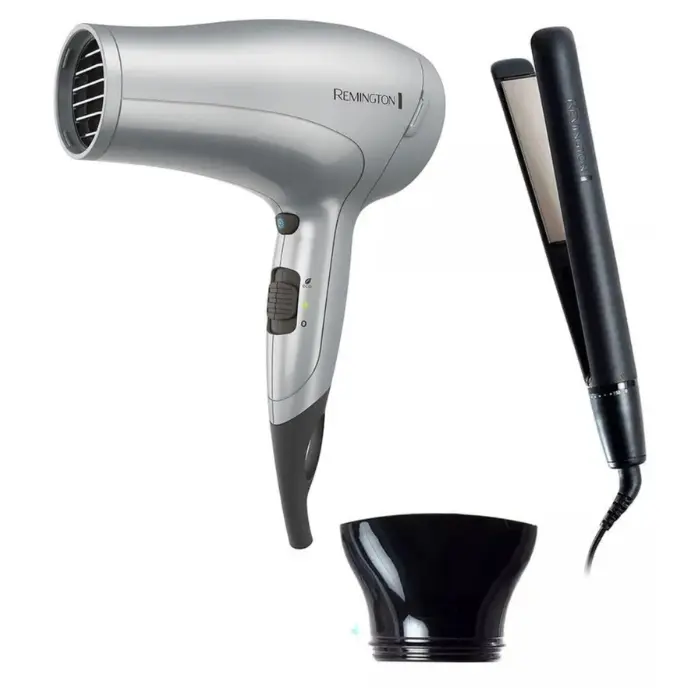 Combo Remington Secador-Plancha de Cabello Titaniun