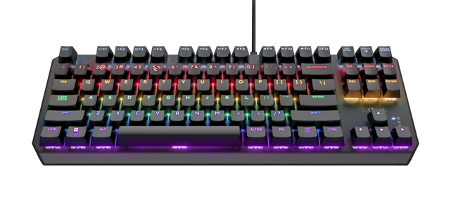 Trust teclado mecanico gamer en español iluminado - 24407