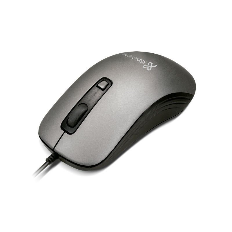 Mouse Klip Xtreme Shadow Alámbrico Gris KMO-111