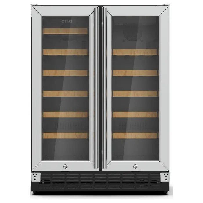 Vinera 40 Botellas CHIQ 4,2 PC y 2 Zonas Enfriamiento Independientes 