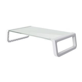 Trust monta soporte para monitor de cristal templado blanco - 25351