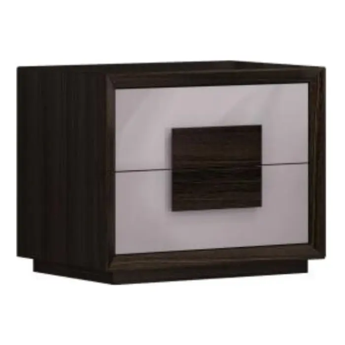 Mesa de Noche Barcelona Design Sabadell Roble/Gris RB857NE-BK