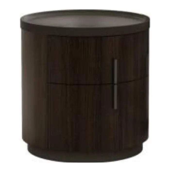 Mesa de Noche Barcelona Design Llobregat Roble/Marron RB153NE-BK