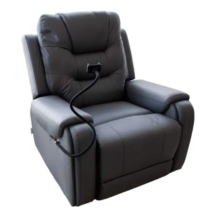 Sillón Reclinable Barcelona Design Bruma Eléctrico 1 Plaza USB-A Gris F7061E-GREY